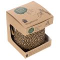 Curly ribbon, leopard print,