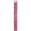 Decorative ribbon, leopard print, pink, curling ribbon for gift wrapping and crafting, 10mm wide, 100m long | Floristik24.ie