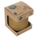 Brown gift ribbon, curled