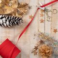 Red curling ribbon, sustainable gift wrapping, roll 10mm 100m | Floristik24.ie
