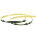 Floristik24 Curling ribbon gift ribbon green with gold stripes 10mm 250m