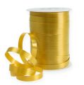 Floristik24 Ruffle ribbon ring ribbon gold 10mm 250m