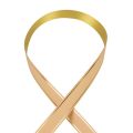 Floristik24 Curling ribbon gift ribbon apricot gold edge 19mm 100m