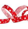 Floristik24 Red curling ribbon with star pattern 10mm 150m