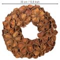 Dried Lotus Wreath, Decorative Door Wreath, 35cm | Floristik24.ie
