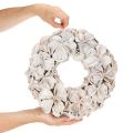 Wreath with Lotus Blossom, Natural Decoration, Dried Flowers, 35cm | Floristik24.ie