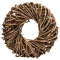 Floristik24 Wreath made of natural twigs, round rattan wreath for crafting, 35cm