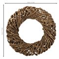 Decorative wreath made of natural branches, rattan wreath, round, large, 45cm. | Floristik24.ie