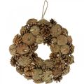 Floristik24 Pine cone wreath door wreath natural Ø30cm