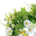 Floristik24 Spring wreath with gerberas white, yellow Ø30cm