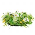 Floristik24 Spring wreath with gerberas white, yellow Ø30cm