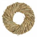 Floristik24 Straw wreath braided Ø19cm mini deco wreath natural door wreath