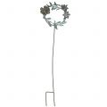 Floristik24 Garden plug flower wreath metal H63cm