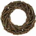 Floristik24 Decorative wreath with branches and bark, mossy Ø40cm