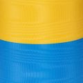 Blue and yellow moiré wreath ribbon, 100mm, national ribbon, club ribbon, decorative ribbon, festive mourning ribbon, acetate | Floristik24.ie