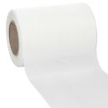 Floristik24 White wreath ribbon 125mm 25m decorative ribbon funeral service grave decoration