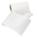 White wreath ribbon, 200mm wide, 25m roll, mourning ribbon, bow ribbon, decorative ribbon for funeral floristry and occasions | Floristik24.ie