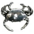 Decorative crab, antique silver, 12cm | Floristik24.ie