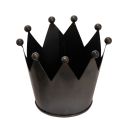 Floristik24 Metal crown, small decorative crown for table decoration, 10cm