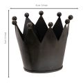 Metal crown, small decorative crown for table decoration, 10cm | Floristik24.ie