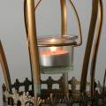 Floristik24 Deco crown tealight holder gold Ø19cm H29cm