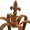Vintage decoration crown rust metal decoration Ø20cm H28cm | Floristik24.ie