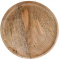 Floristik24 Wooden tray, decorative tray, decorative plate round Ø30cm H12cm