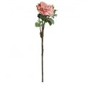 Floristik24 Artificial roses flower and buds artificial flower pink 57cm
