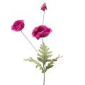 Floristik24 Artificial Poppies Decoration Silk Flowers Pink 70cm