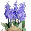 Floristik24 Artificial Lavender Artificial Flower Lavender in Jute Bag White/Purple/Blue 17cm 5pcs