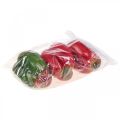 Floristik24 Artificial Vegetable Deco Pepper Red Green Ø 8cm H13cm