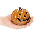 Ceramic Pumpkin LED Halloween Decoration Small 10cm | Floristik24.ie
