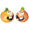 Floristik24 Decorative pumpkin figurine as a fun autumn decoration, 6cm, 2 pieces