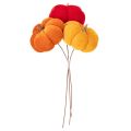 Decorative pumpkin on wire,