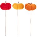 Decorative pumpkin on wire,