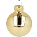 Floristik24 Christmas balls glass gold glass ball matt/glossy Ø4cm 60 pieces