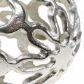 Floristik24 Decorative ball openwork metal silver Ø15cm