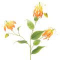 Floristik24 Artificial Gloriosa orange flower with long stems for vases 80cm 3pcs