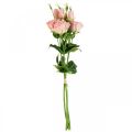 Floristik24 Artificial flowers Lisianthus pink artificial silk flowers 50cm 5pcs