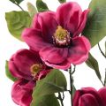 Floristik24 Artificial flower magnolia branch, magnolia artificial pink 65cm 3pcs