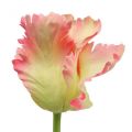 Floristik24 Artificial flower, parrot tulip pink, spring flower 63cm