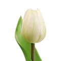 Floristik24 Artificial Tulip White Real Touch Spring Flower H21cm