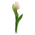 Floristik24 Artificial Tulip White Real Touch Spring Flower H21cm