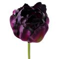 Floristik24 Artificial flowers tulips purple-green 84cm - 85cm 3pcs
