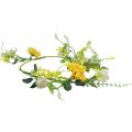 Floristik24 Artificial flowers decorative hanger spring summer yellow white 150cm