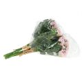 Floristik24 Artificial flowers rose bouquet pink L26cm 3pcs