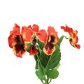Floristik24 Artificial flowers, silk flowers, pansy orange 29cm