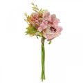 Floristik24 Artificial bouquet, hydrangea bouquet with roses pink 32cm