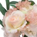 Floristik24 Artificial flower bouquet peonies paeonia roses eucalyptus artificial 32cm