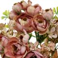 Floristik24 Artificial flowers deco bouquet ranunculus artificial pink 32cm